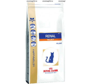 Royal Canin RENAL SELECT FELINE (РЕНАЛ СЕЛЕКТ ФЕЛИН) для кошек при хронической почечной недостаточности 2кг